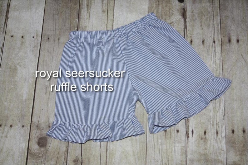 Patch Pocket Shorts- Aqua Sparkle Seersucker