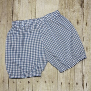 Gingham Bloomer Shorts for Boys or Girls Gingham Shorts size 3m, 6m, 9m, 12m,18m, 24m, 2t, 3t, 4t, 5t,6, 7, 8 blue red black yellow lime