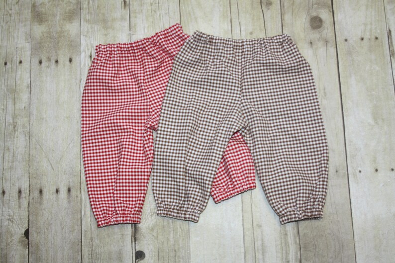 Gingham Bloomer Pants for baby toddler and Boys Gingham | Etsy