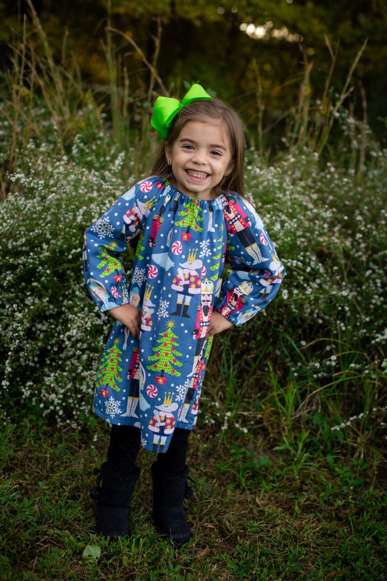 24m 2 18m Nutcracker Christmas Dress Custom Baby girls peasant dress sz 12m toddler 3,4,5,6,7,8 nutcracker outfit girls nutcracker