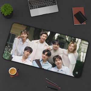 Kpop Desk Mat, Mouse Pad, Desk Accessories, Gift for Kpop Fans, Large Desk Pad