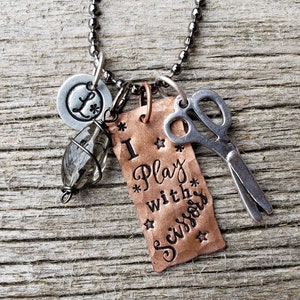 Hairdresser necklace; personalized jewelry; hairdresser quote