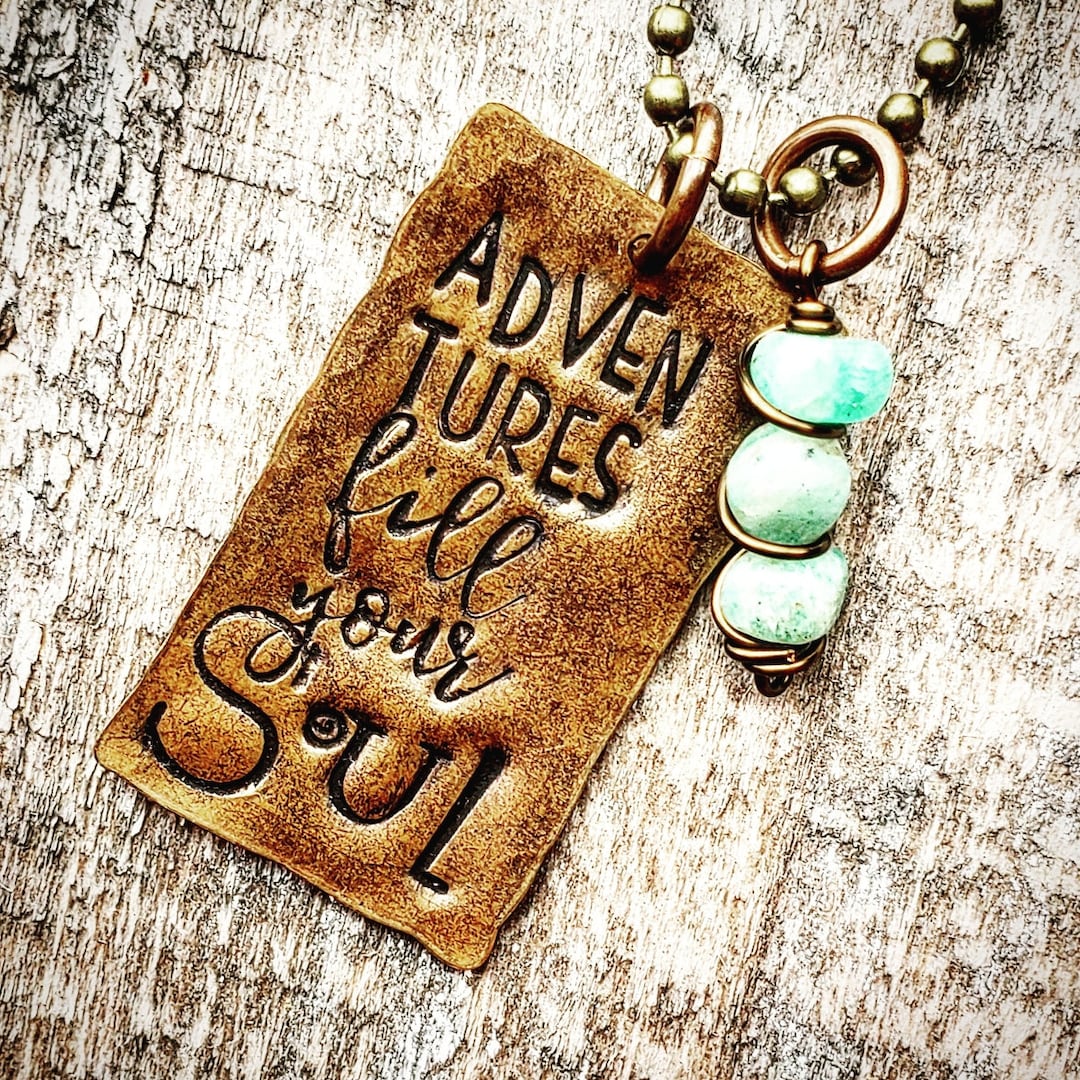 Adventure Fills Your Soul Necklace Etsy