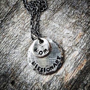 Missionary mom necklace; minimalist