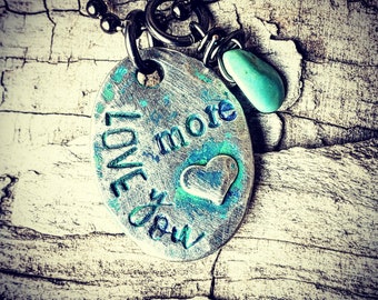 Love you more necklace; Mother Daughter jewelry