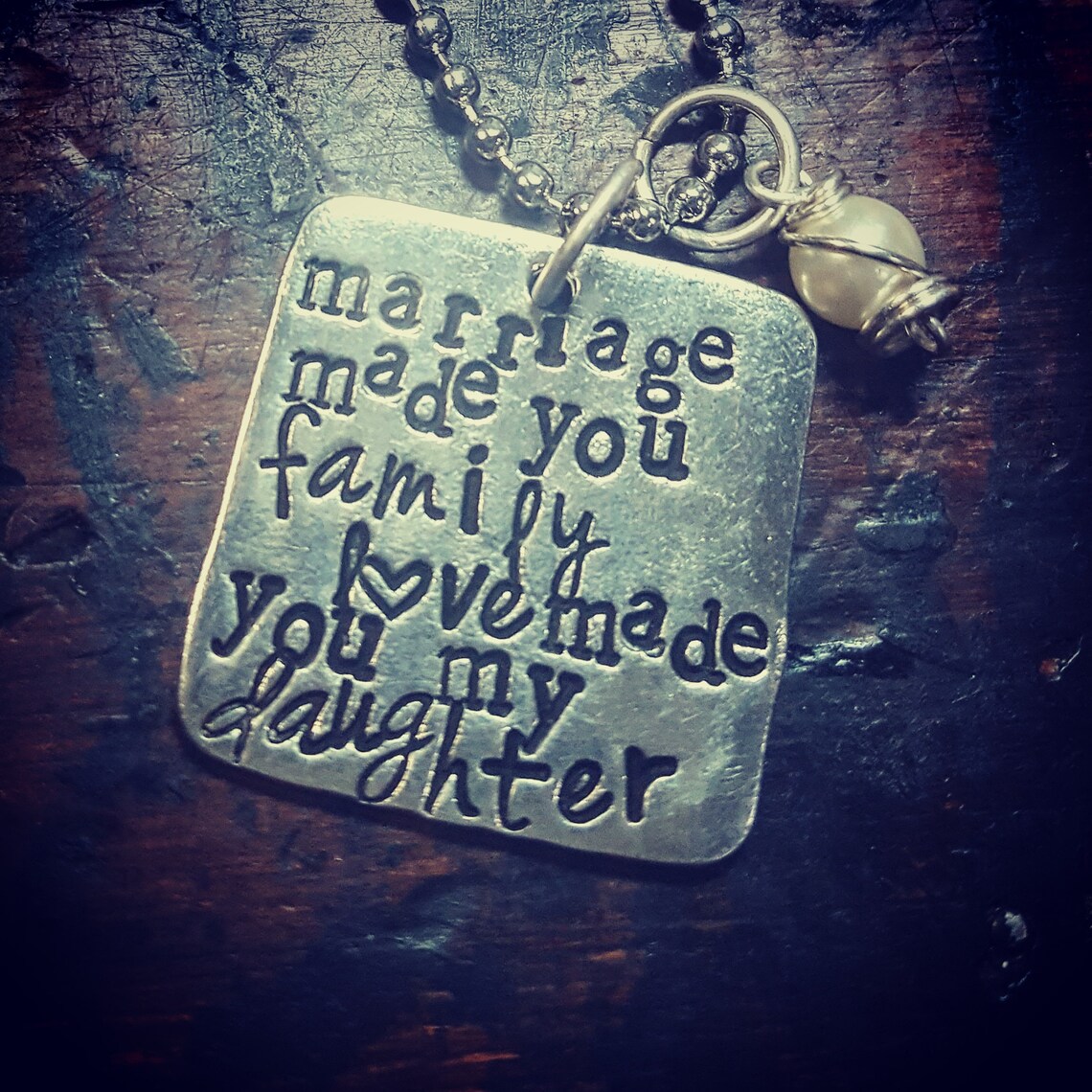 Daughter In Law Necklace Daughter In Law Quote Etsy