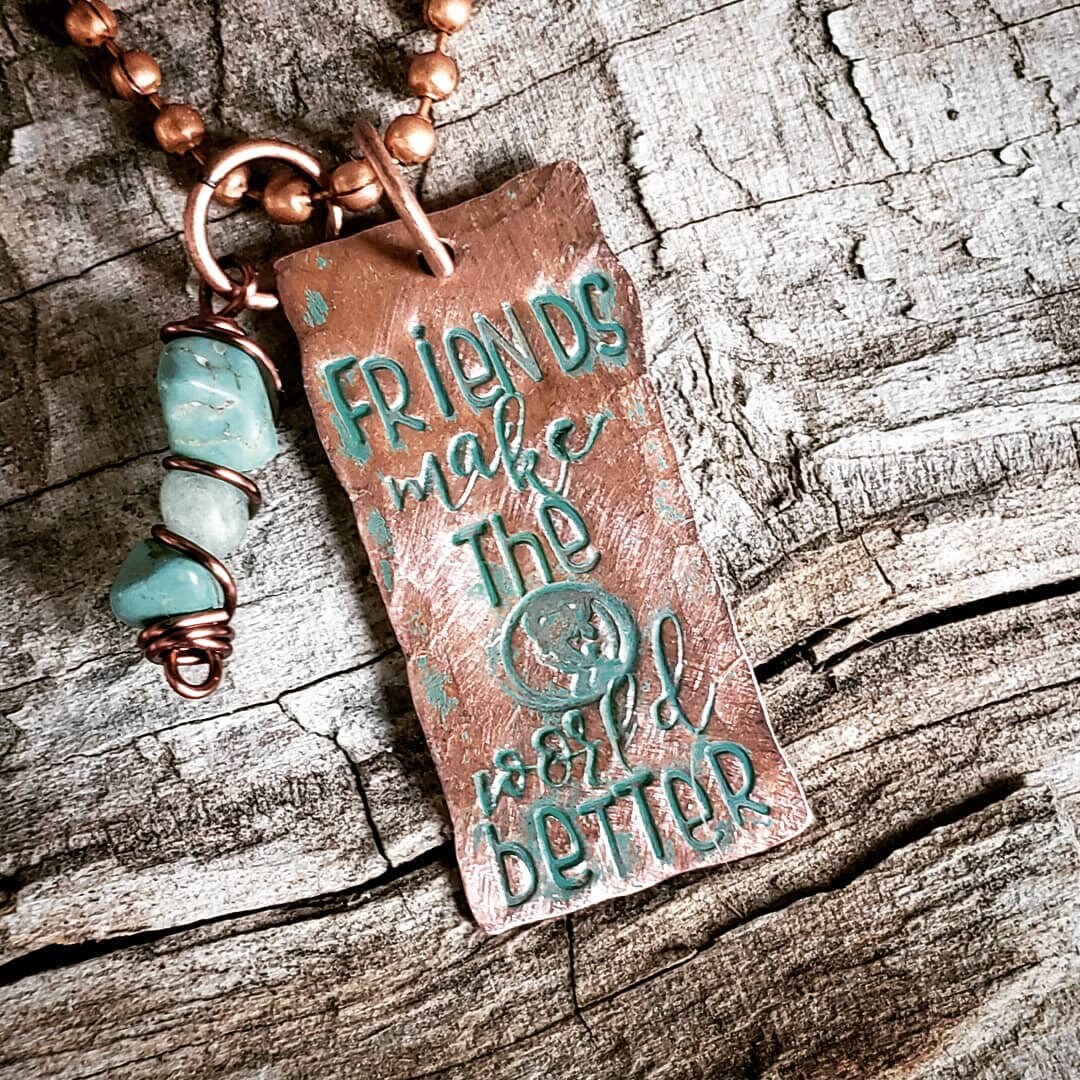 Collar de la amistad joyería de amigos Etsy México