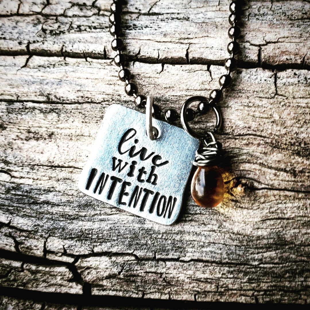 Live With Intention Inspirational Etsy