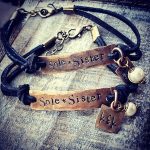 Sole Sister Suede Bracelet with pearl charm