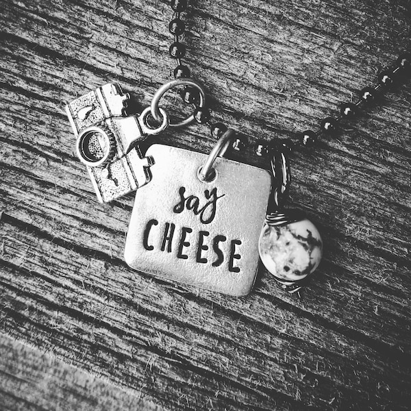 Photography Necklace; Say Cheese