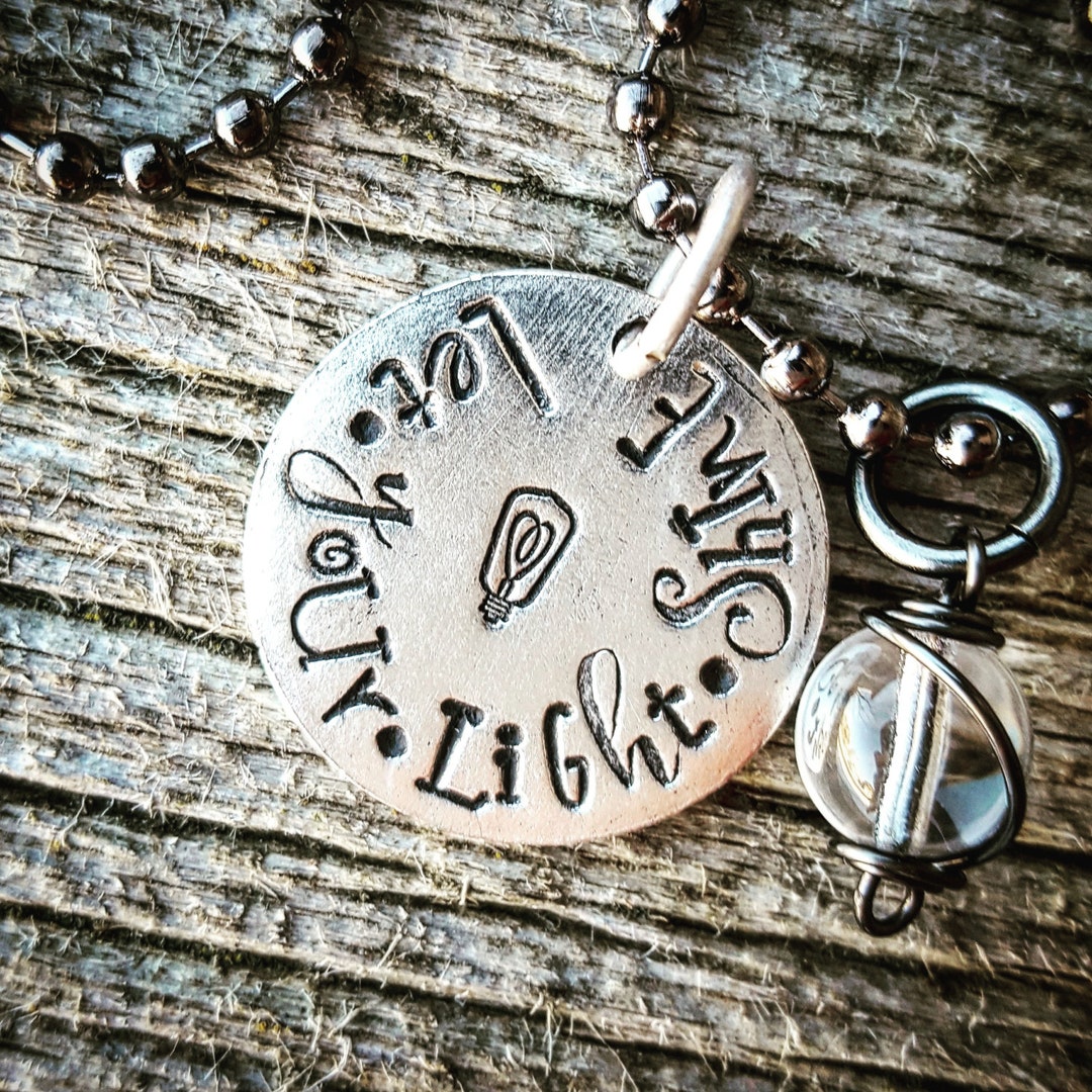 Let Your Light Shine Necklace - Etsy