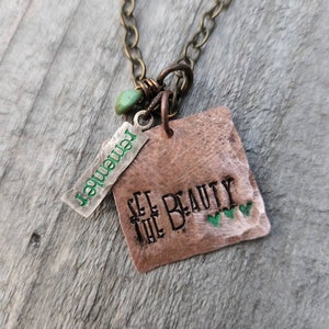 Remember to see the beauty copper necklace image 2