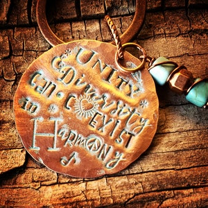 Unity and Diversity Keychain