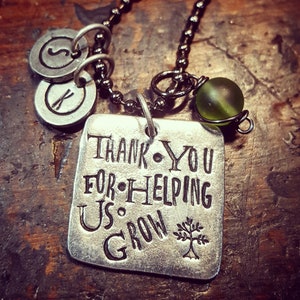 Nanny necklace; thank you gift
