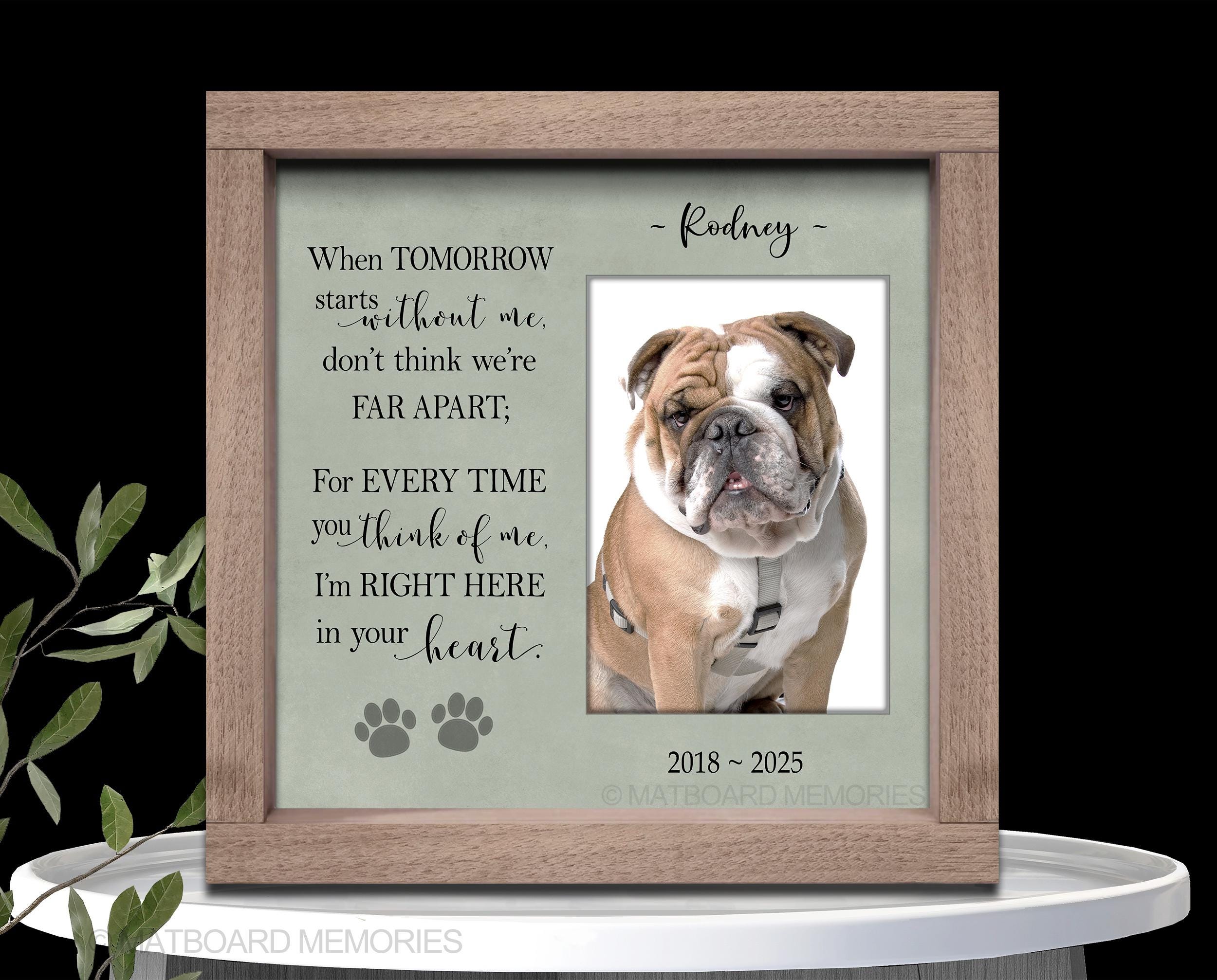 Personalized Dog Gifts, Pet Loss Picture Frame for Special Remembrance ...