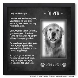 Personalized Pet Memorial Picture Frame, Pet Loss Gifts Dog, Cat Loss Gift, Dog Loss Gift, Pet Bereavement Gift, Pet Sympathy Memorial Gift