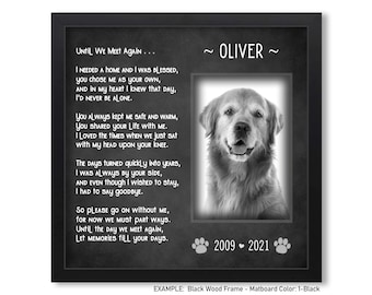 Personalized Pet Memorial Picture Frame, Pet Loss Gifts Dog, Cat Loss Gift, Dog Loss Gift, Pet Bereavement Gift, Pet Sympathy Memorial Gift
