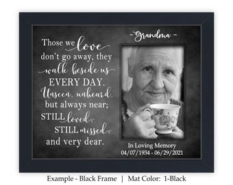 Bereavement frame, sympathy gift idea, those we love don't go away, memorial frame, in memory of, sympathy gift, picture frame CAN-200