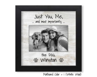 You Me and the Dog, Personalized Dog Frame, New Dog Gift, Family Pet Gift, New Puppy Gift, Family Dog Frame, Dog Picture Frame, Dog Frame