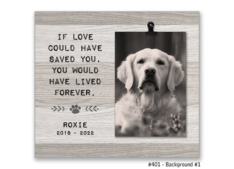 Dog Memorial Gift Frame for Pet Loss Cat Remembrance Frame Etsy