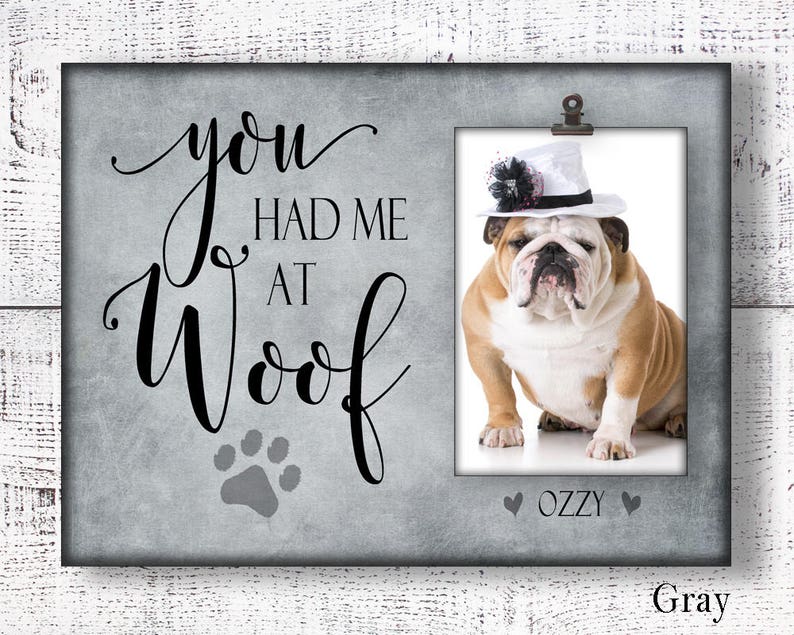 Pet sympathy gift you had me at woof pet picture frame Etsy