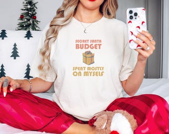Coworker Christmas Shirt - Secret Santa Budget Comfort Colors Tee