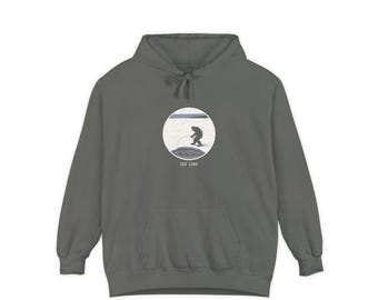 Men's Fishing Enthusiast Winter Hoodie - Ice Line Comfort Colors Hoodie