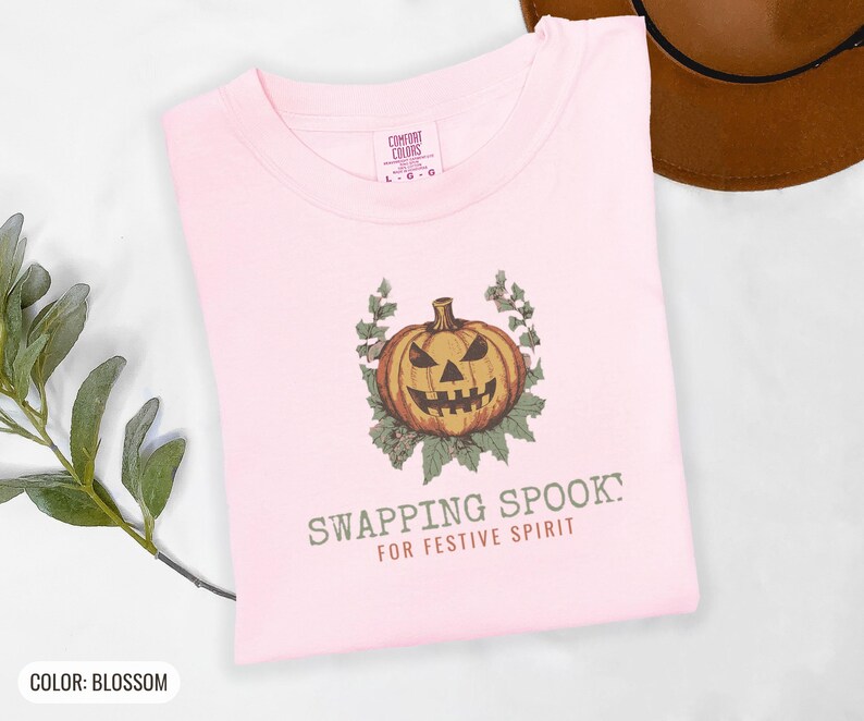 Teacher Christmas Shirt - Swapping Spooky Comfort Colors Tee image 8