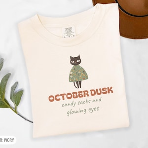 Cute Halloween Shirt - October Dusk - Comfort Colors Tee image 10