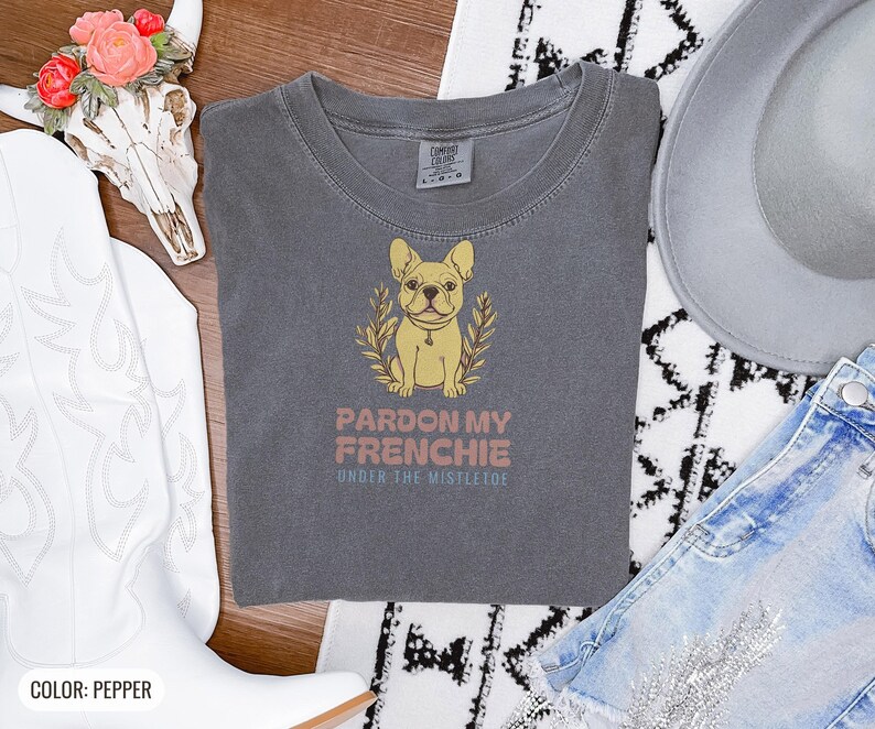 French Bulldog Owner Christmas Shirt - Pardon My Frenchie Tee image 10