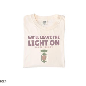 Halloween Shirt - We'll Leave The Light On For The Ghouls - Comfort Colors Tee image 8