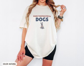 Dog Lover Shirt - Easily Distracted, Gildan Softstyle Tee