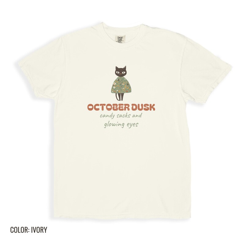 Cute Halloween Shirt - October Dusk - Comfort Colors Tee image 9