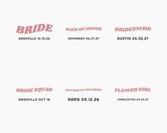 Bride Squad Shirt - Custom Bridal Party Role Date Retro Comfort Colors Tee