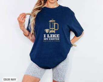 Funny Grandpa Shirt - I Like My Coffee, Gildan Softstyle Tee