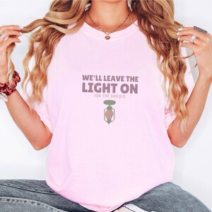 Halloween Shirt - We'll Leave The Light On For The Ghouls - Comfort Colors Tee Blossom
