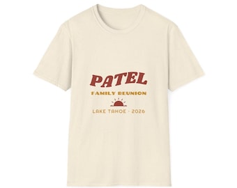 Family Reunion Shirt - Custom Name Place Year Retro Budget-Friendly Group Shirts