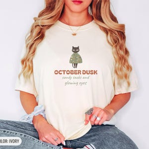 Cute Halloween Shirt - October Dusk - Comfort Colors Tee image 5