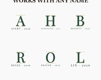 Felpa con monogramma - Girocollo classico personalizzato con nome e anno