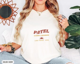 Family Reunion Shirt - Custom Name Place Year Retro Comfort Colors Tee