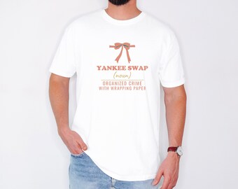 Yankee Swap Shirt, White Comfort Colors Tee