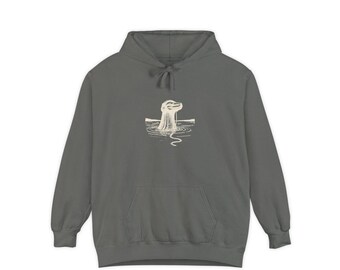 Men's Cryptid Lover Summer Hoodie - Lake Spin Comfort Colors Hoodie