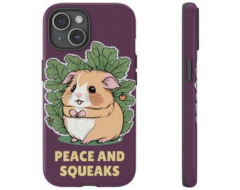 Peace And Squeaks Phone Case, Tough Case for iPhone 17 Galaxy S26 Pixel 9, Cute Phone Case Gift