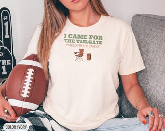 Tailgater Fall Shirt - I Came for the Tailgate Comfort Colors Tee