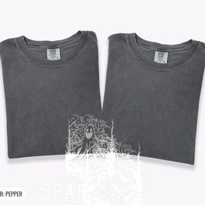 Spare Me Your Ghost Stories Tee, Spooky Bowling Halloween Shirt, Blue Spruce Comfort Colors Tee image 11