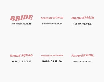 Bride Squad Shirt - Custom Bridal Party Role Date Retro Budget-Friendly Group Shirts