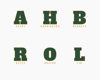 Monogram Sweatshirt - Custom Name Year Collegiate Crewneck