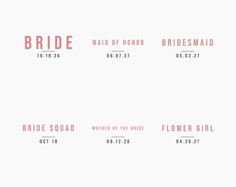 Maid Of Honor Shirt - Custom Bridal Party Role Date Minimal Comfort Colors Tee
