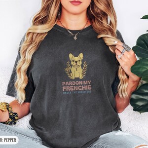French Bulldog Owner Christmas Shirt - Pardon My Frenchie Tee image 6