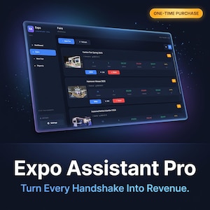 Trade Fair CRM for Windows | Exhibition Lead Manager | One-Time Purchase | Commercial License | Offline